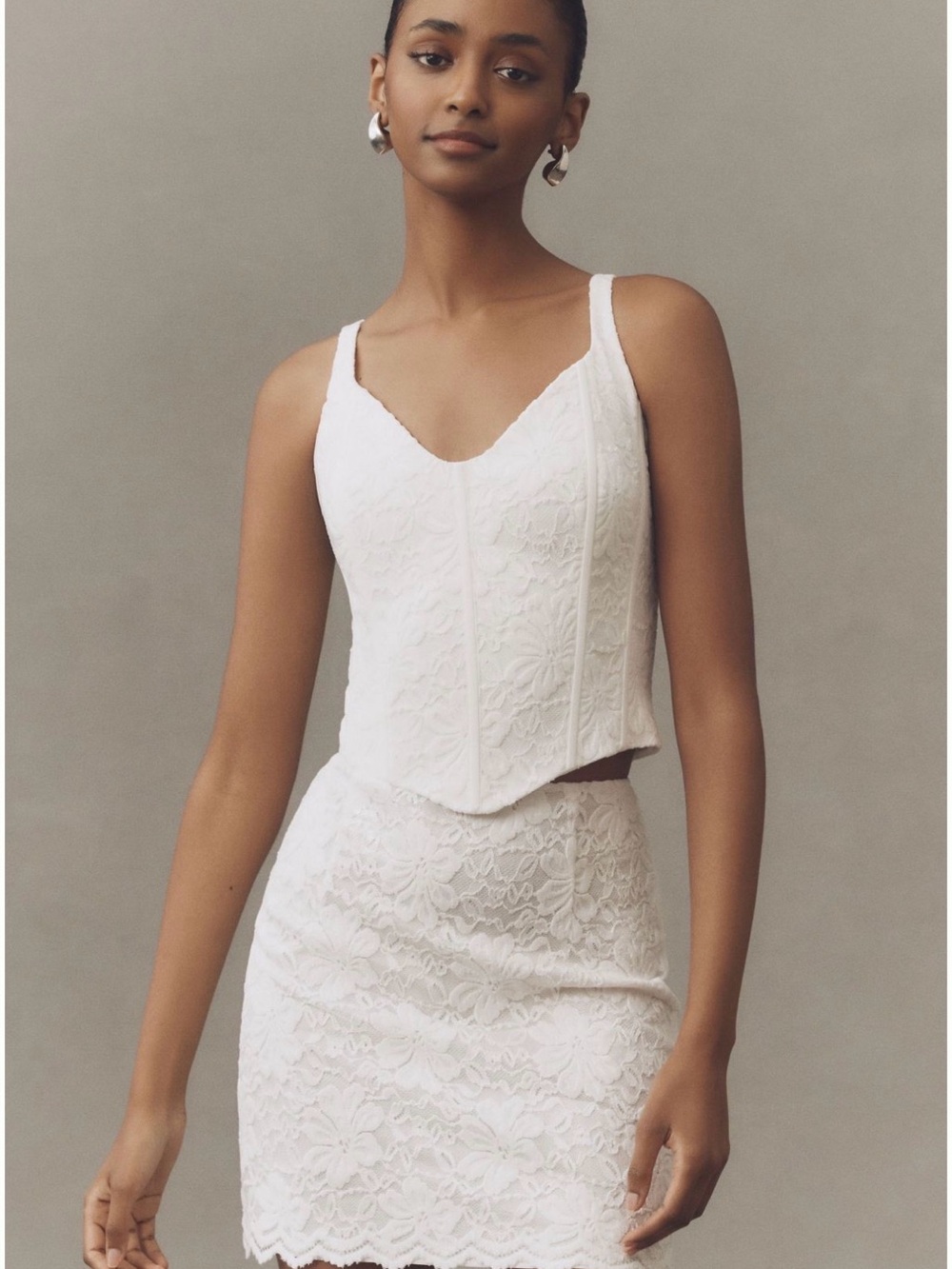 Mare Mare Lace Corset Tank & Mini Skirt
